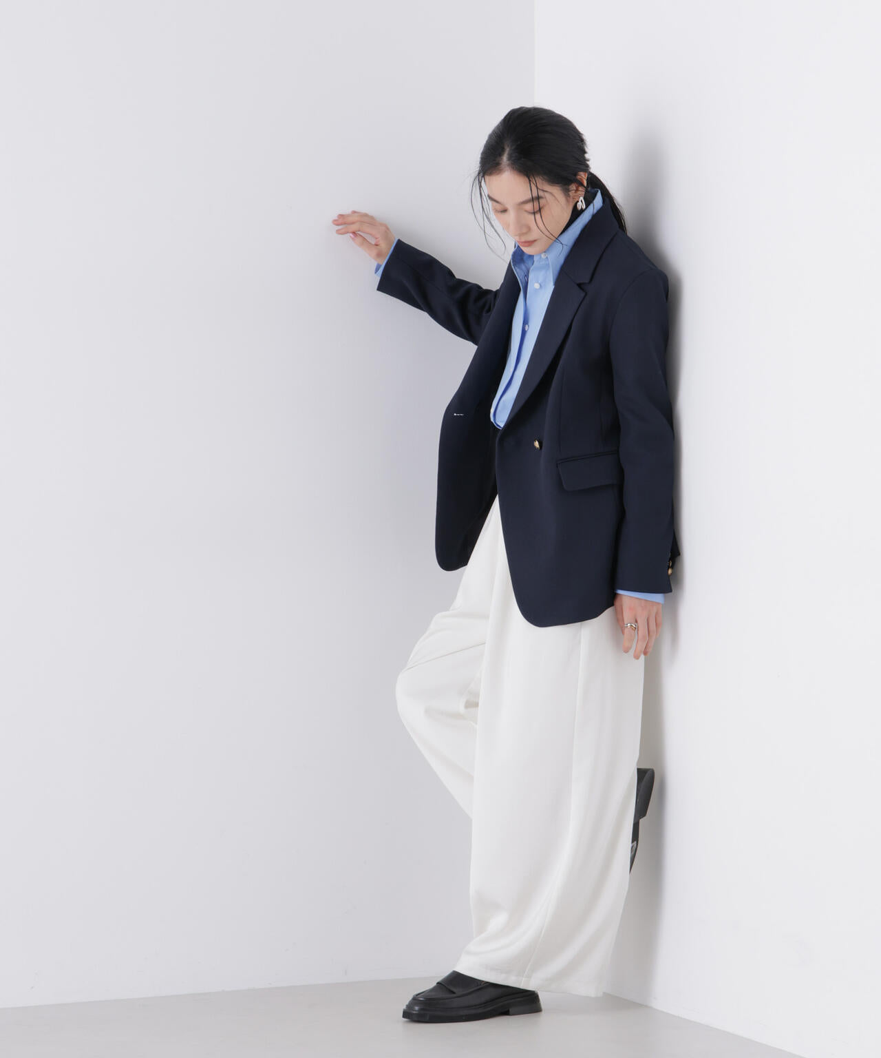 ツイーディーカルゼテーラードダブルジャケット 6696116301