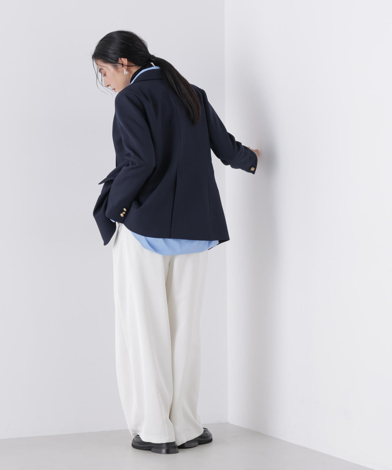 ツイーディーカルゼテーラードダブルジャケット 6696116301