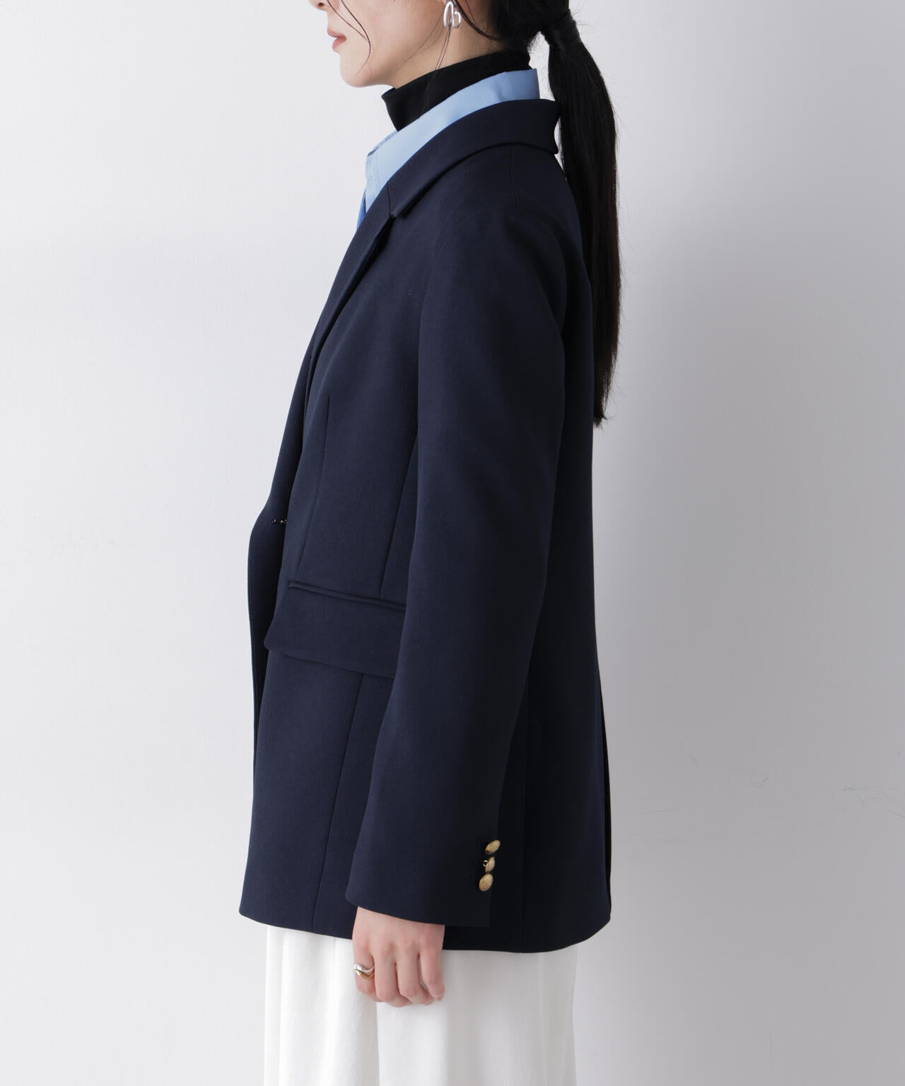 ツイーディーカルゼテーラードダブルジャケット 6696116301