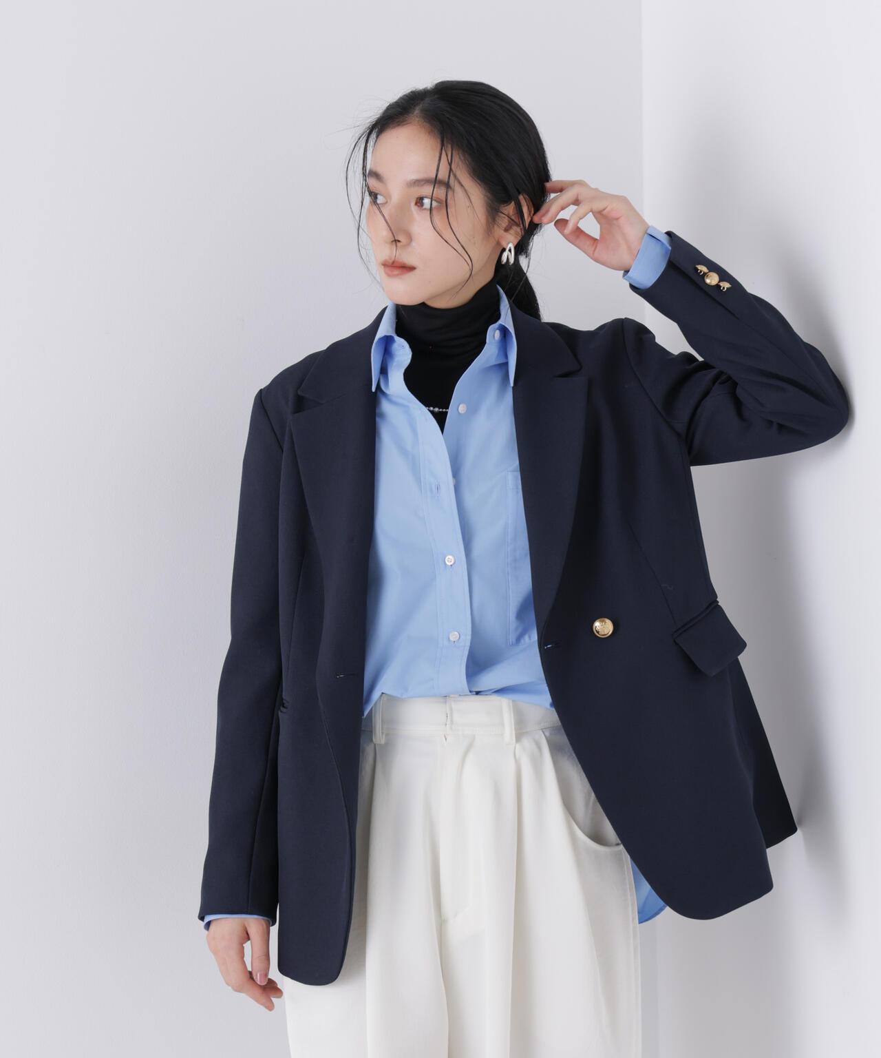 ツイーディーカルゼテーラードダブルジャケット 6696116301