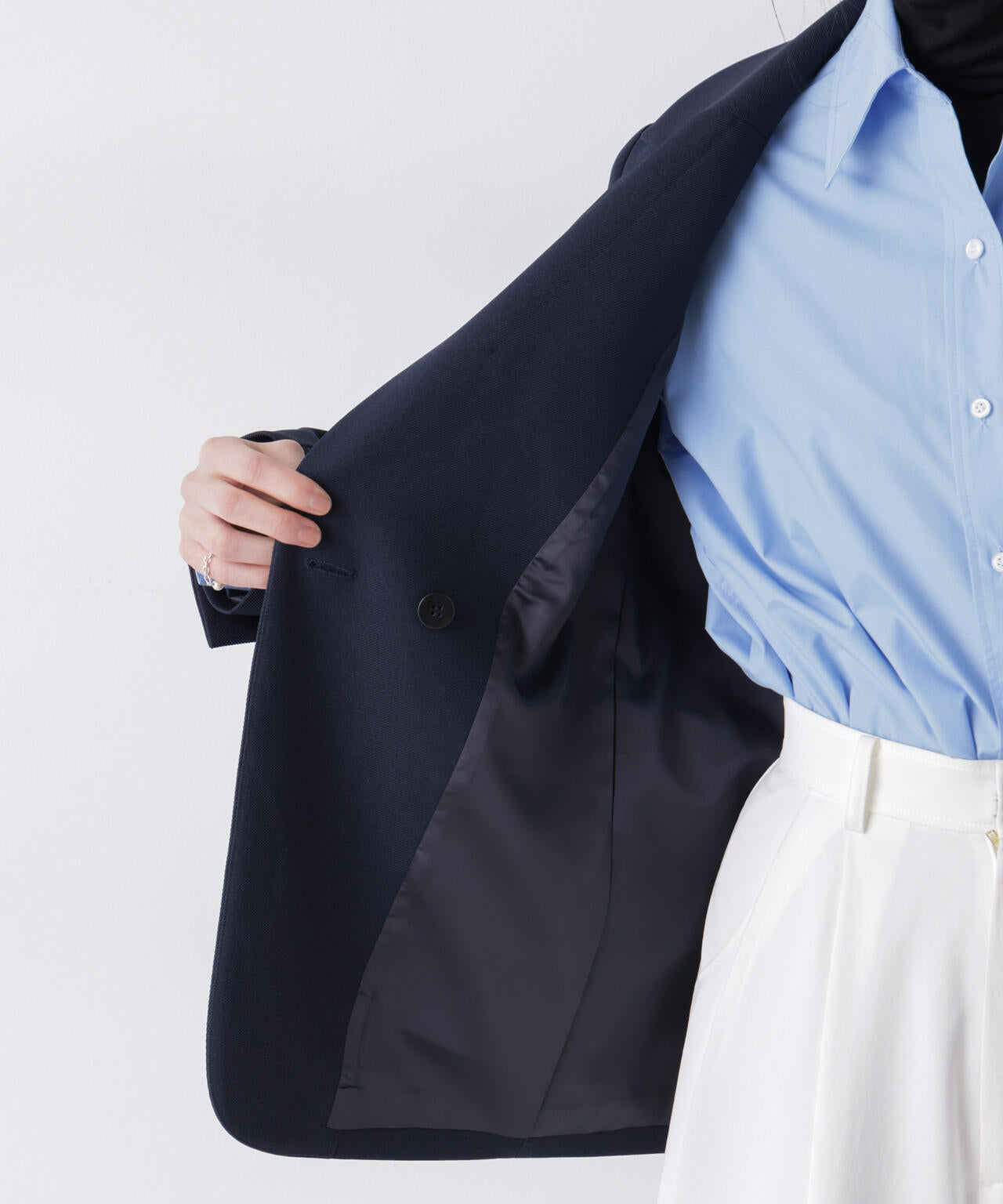 ツイーディーカルゼテーラードダブルジャケット 6696116301