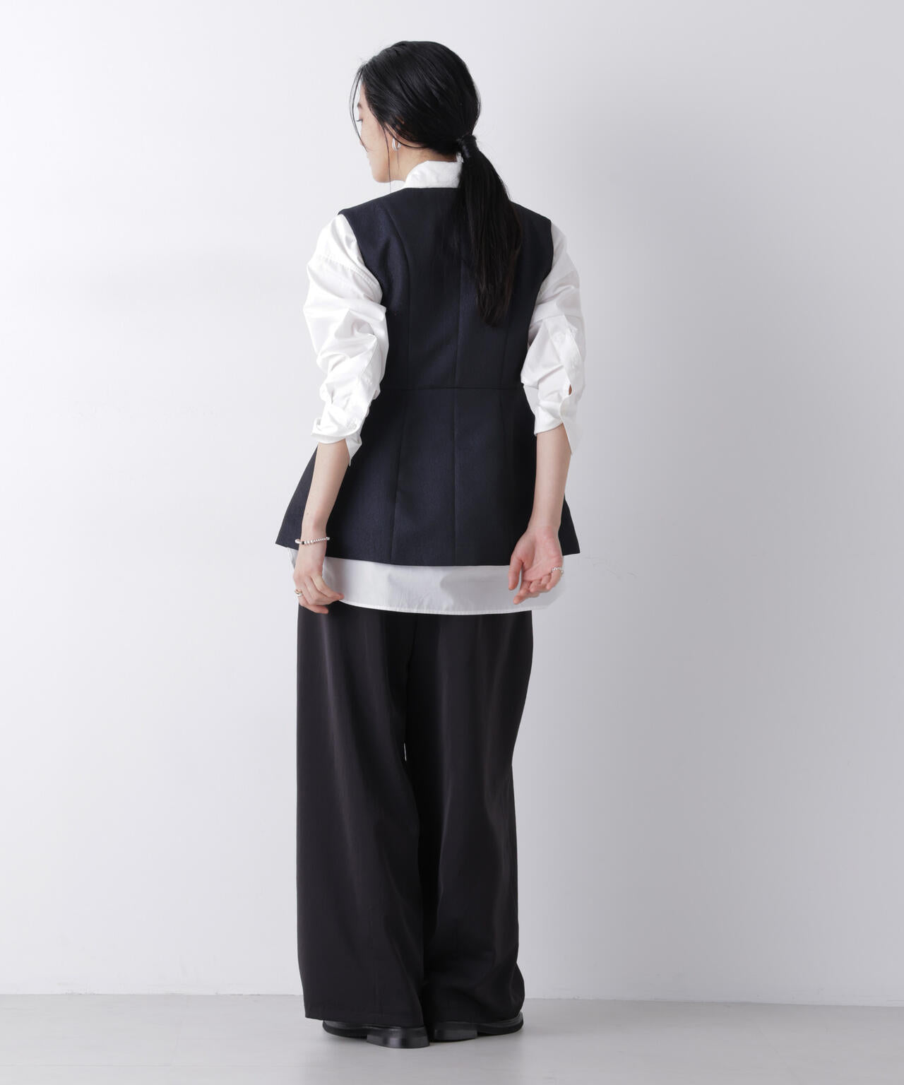 ジャガードペプラムジレ(セットアップ可) 6696116305