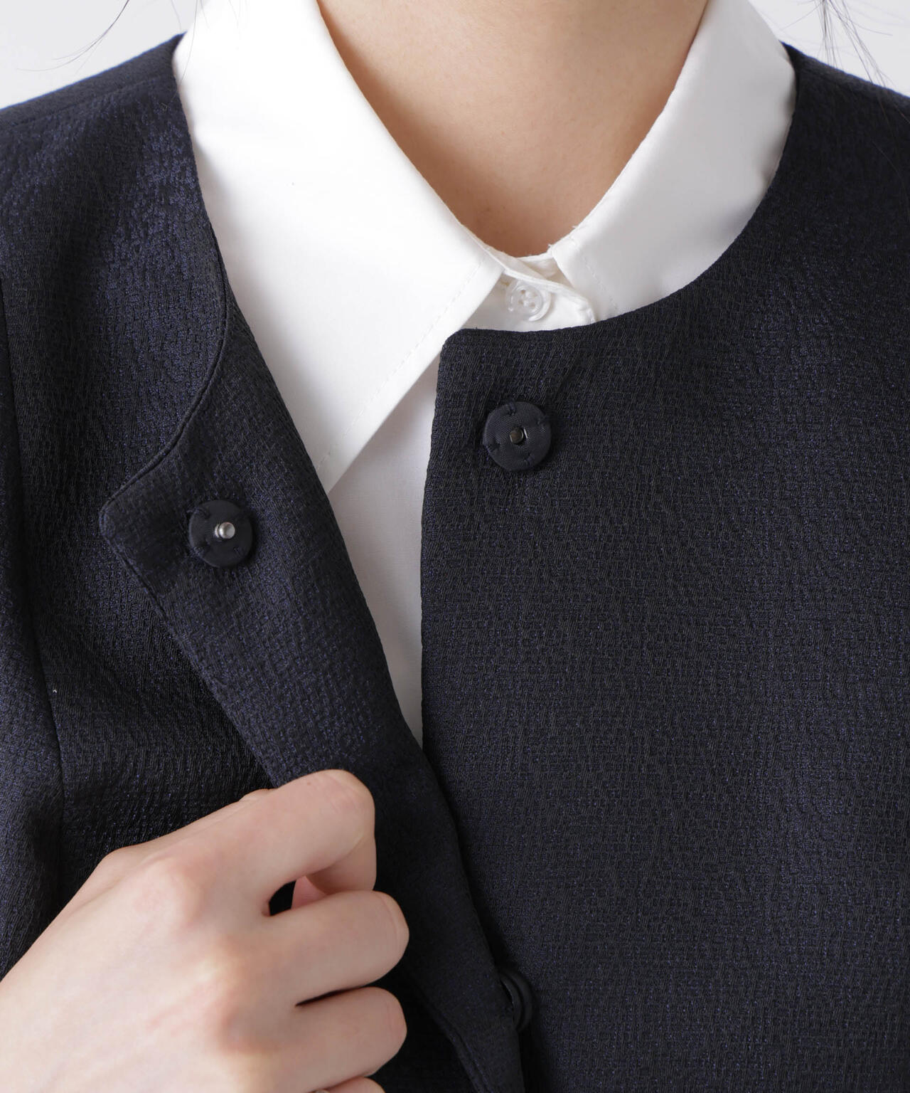 ジャガードペプラムジレ(セットアップ可) 6696116305