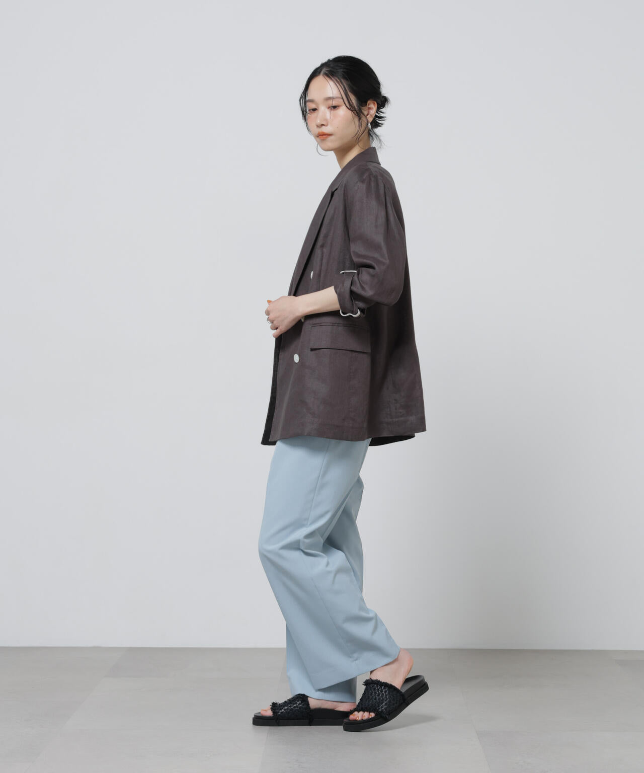 European Flax ダブル6B ジャケット ( セットアップ 可)
