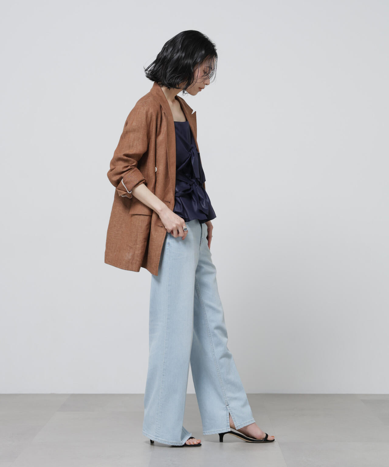 European Flax ダブル6Bジャケット(セットアップ可) 6696116307