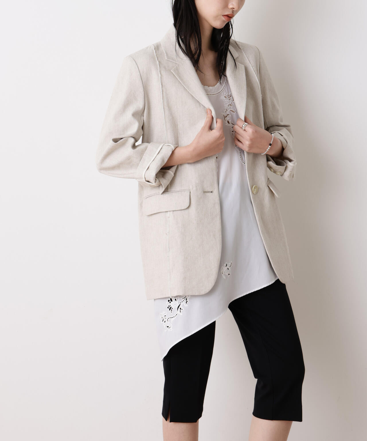 「STEVELOUR」リネンコットンジャケット 6696116312