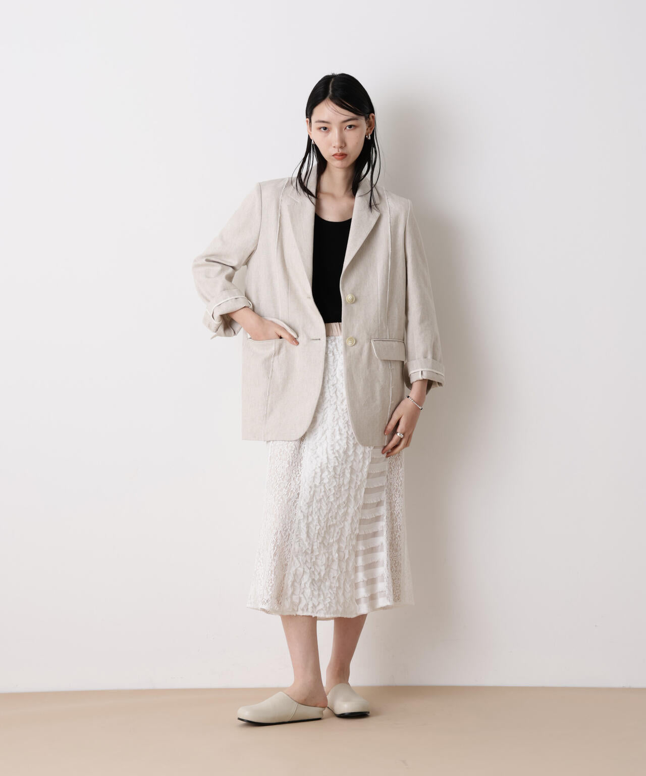 「STEVELOUR」リネンコットンジャケット 6696116312