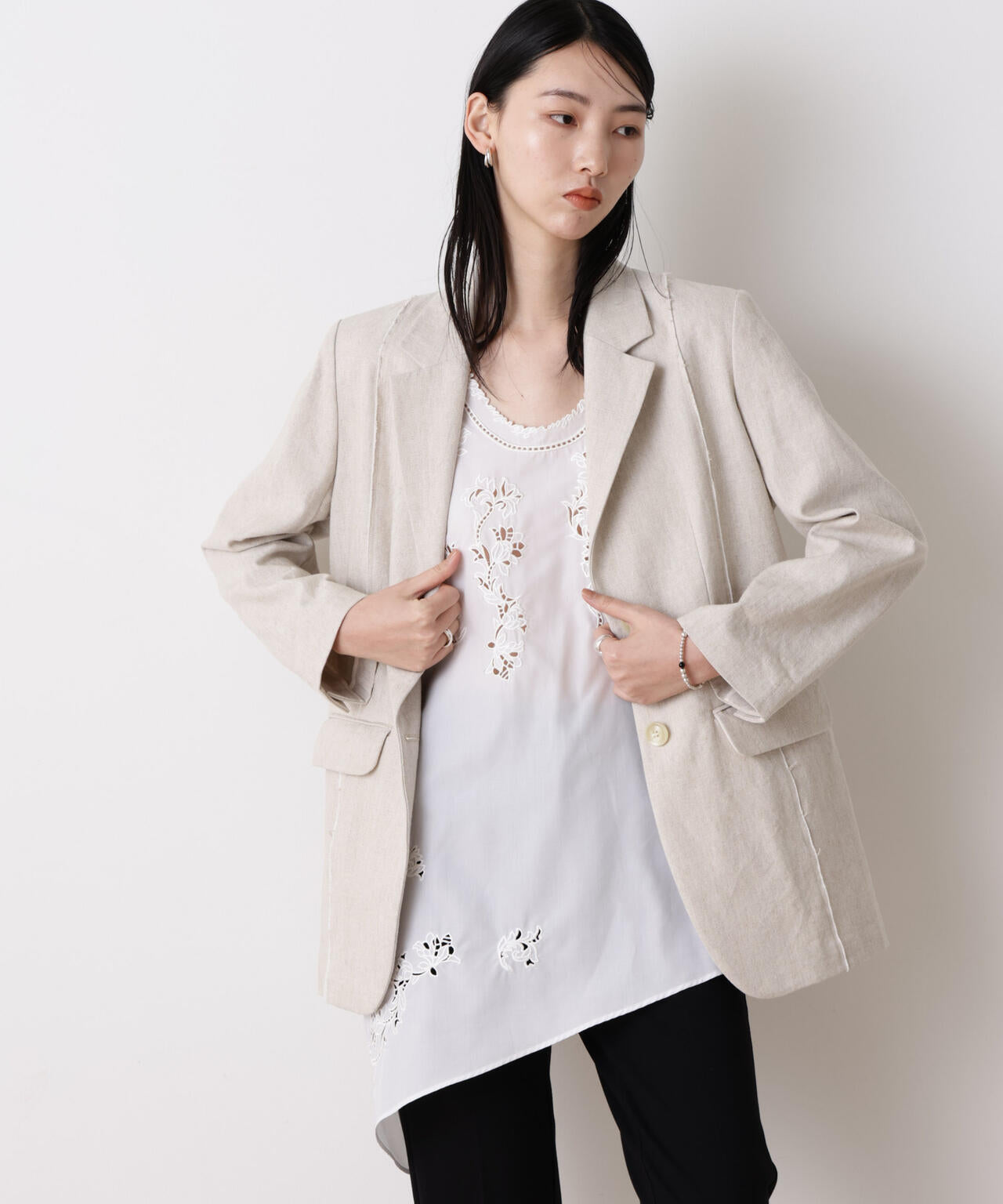 「STEVELOUR」リネンコットンジャケット 6696116312