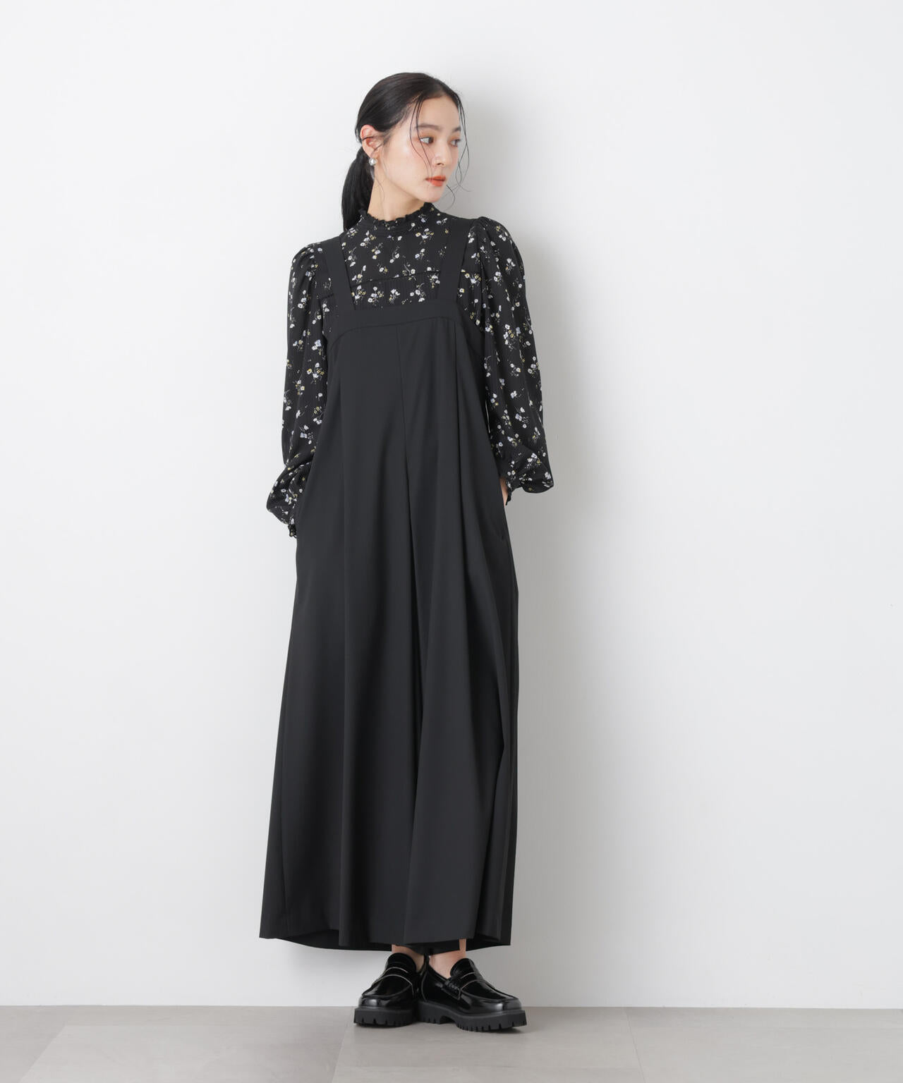 ワイドフレアサロペット 6696119303