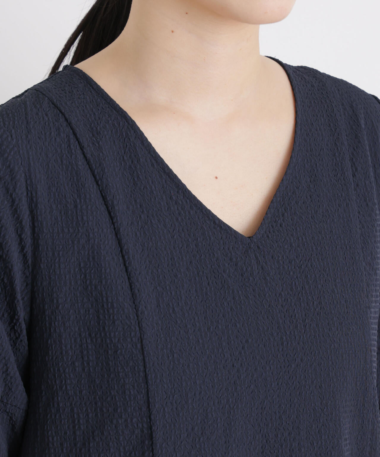 ギャザーティアードサッカーワンピース 6696119308