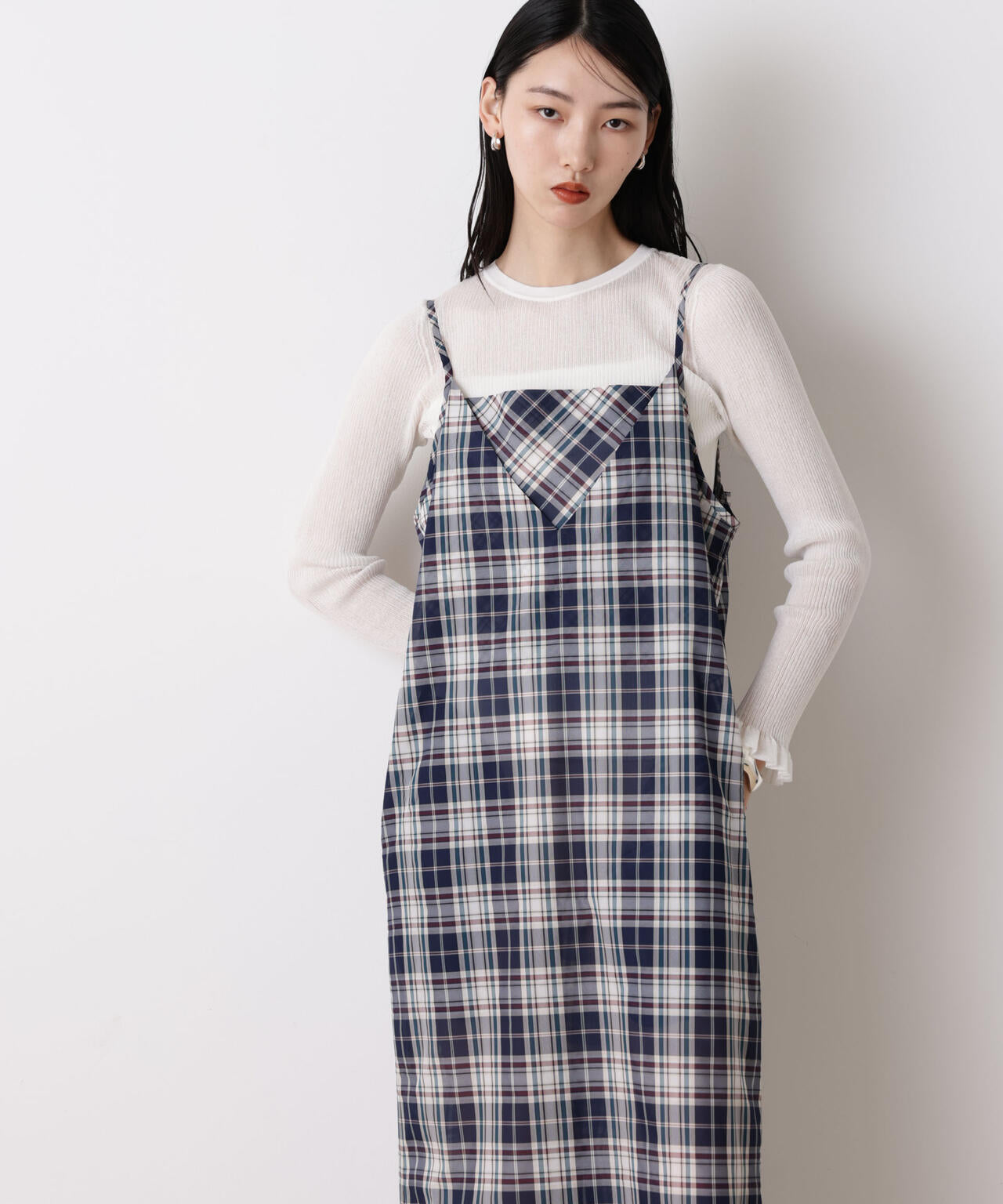STEVELOUR」バックオープン キャミワンピース ( セットアップ 可)