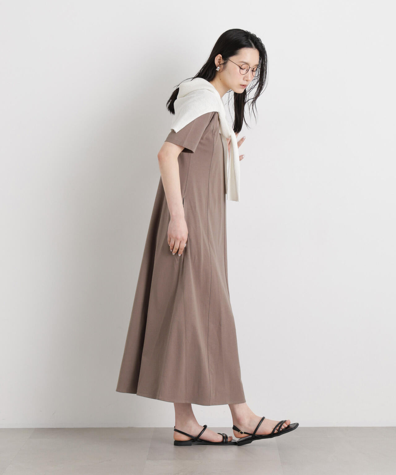バッククロス フレア ワンピース