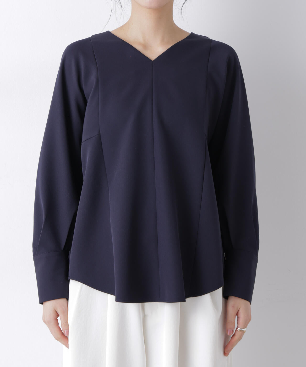デイリーファンクション Vネックブラウス(セットアップ可) 6696120300