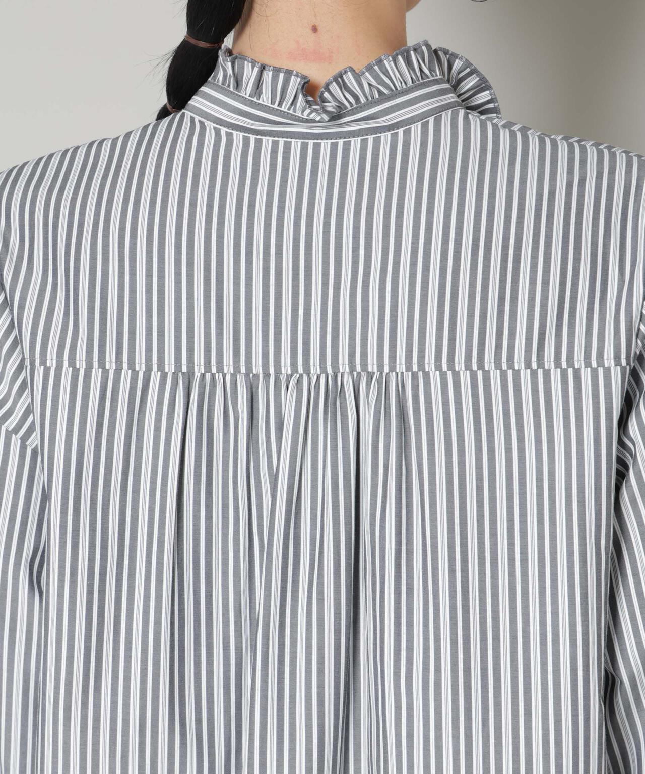 ストライプフリルシャツ 6696120301