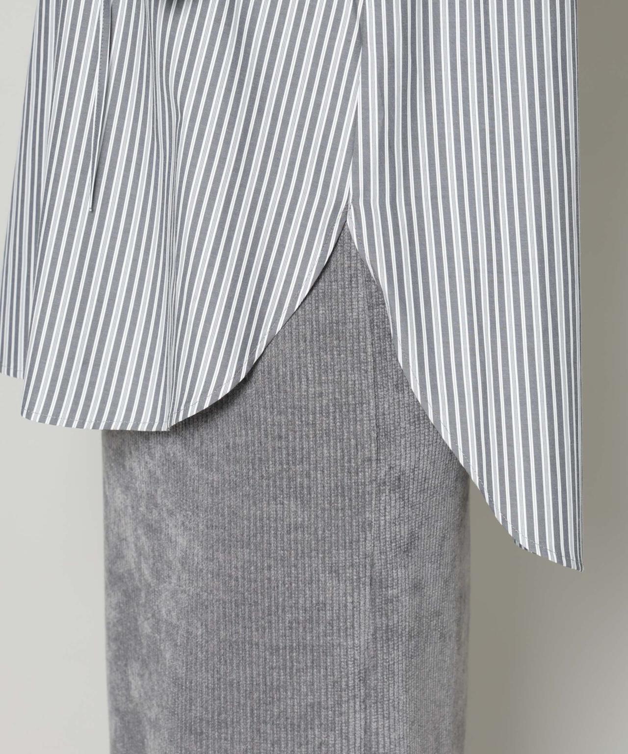 ストライプフリルシャツ 6696120301