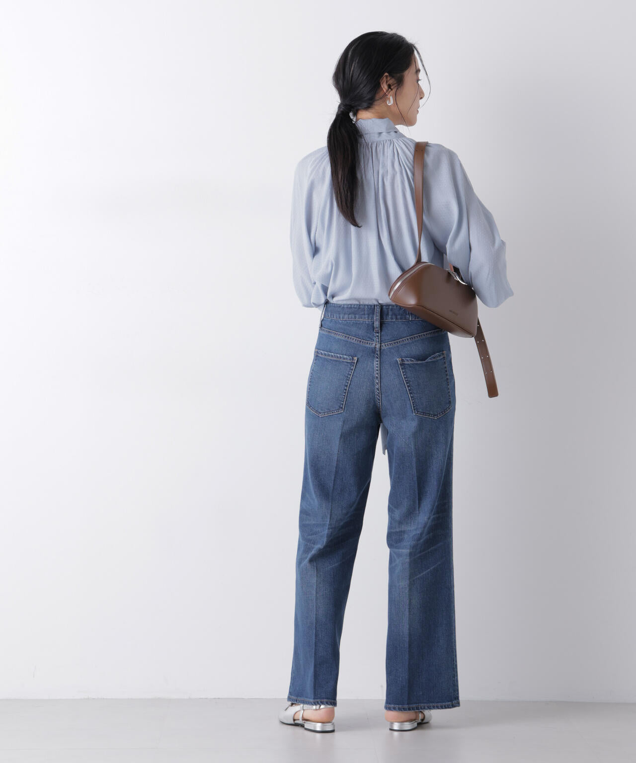 ドビードットリボンタイブラウス 6696120304