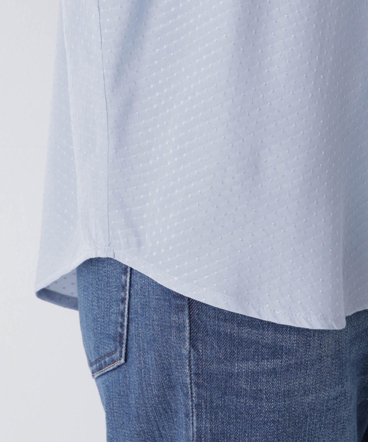 ドビードットリボンタイブラウス 6696120304