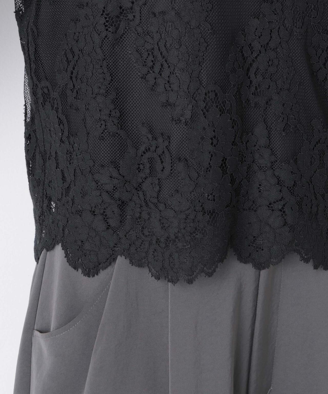 レーススカラップブラウス 6696120307