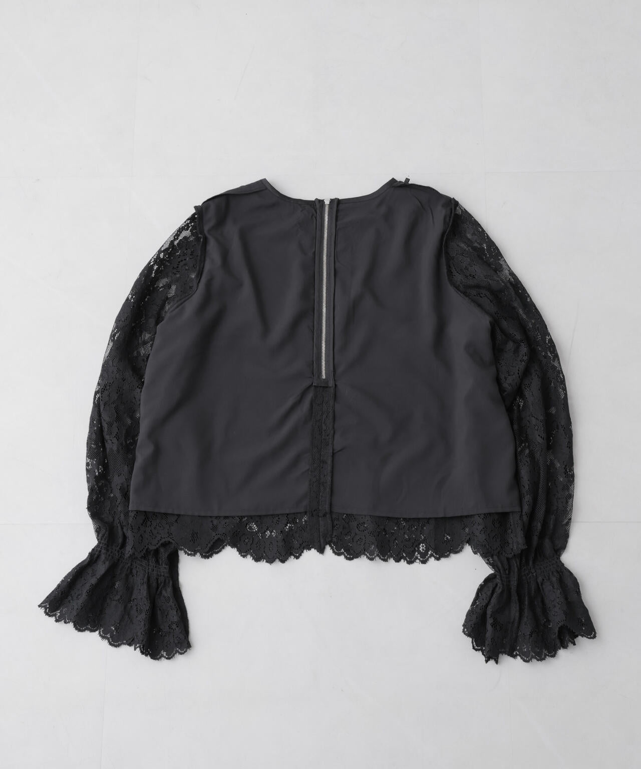 レーススカラップブラウス 6696120307