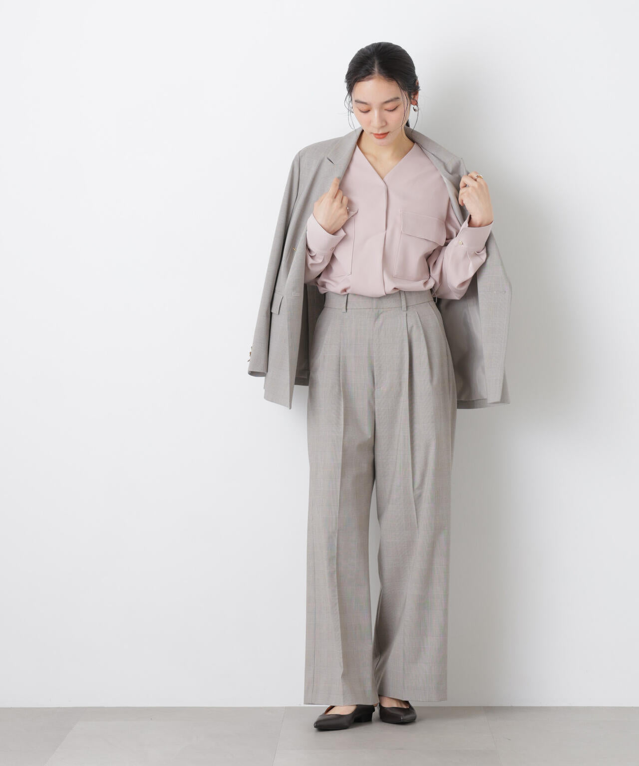 スキッパーポケットブラウス 6696120308