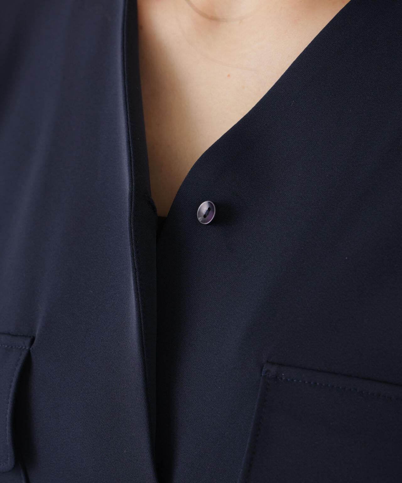 スキッパーポケットブラウス 6696120308