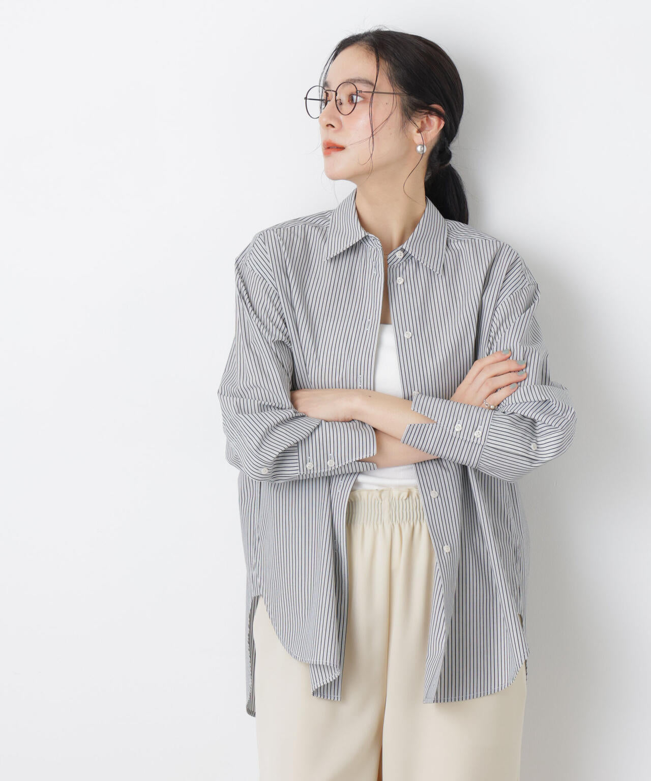 2wayオーバーシャツ