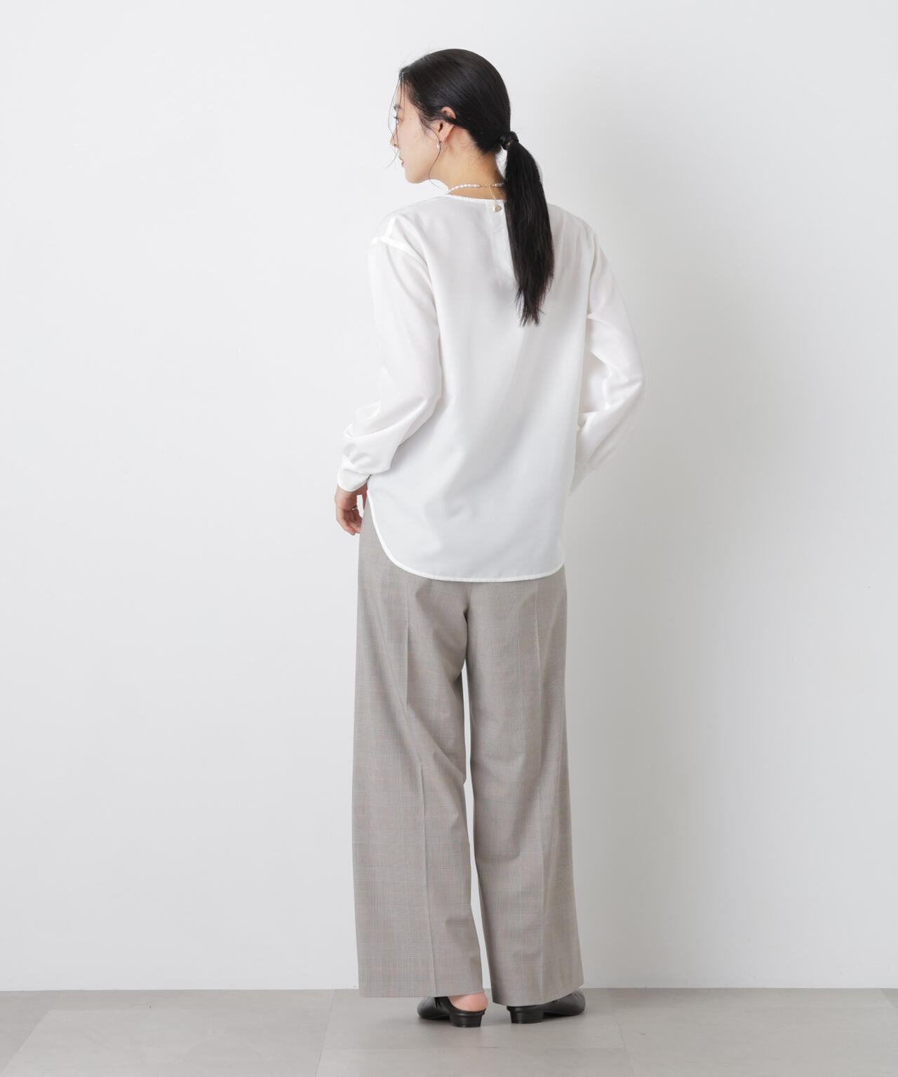 クルーネックイージーブラウス 6696120313