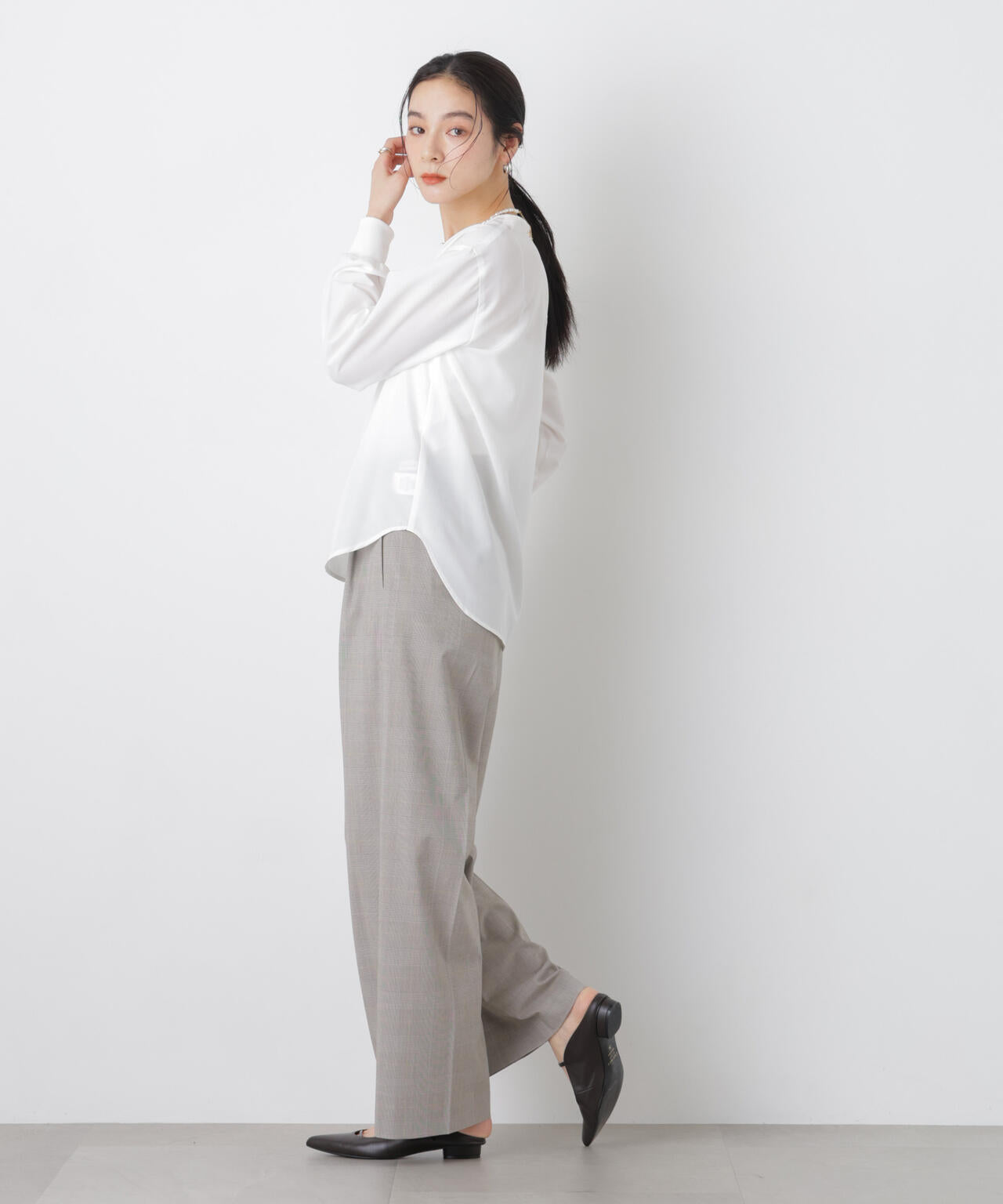 クルーネックイージーブラウス 6696120313