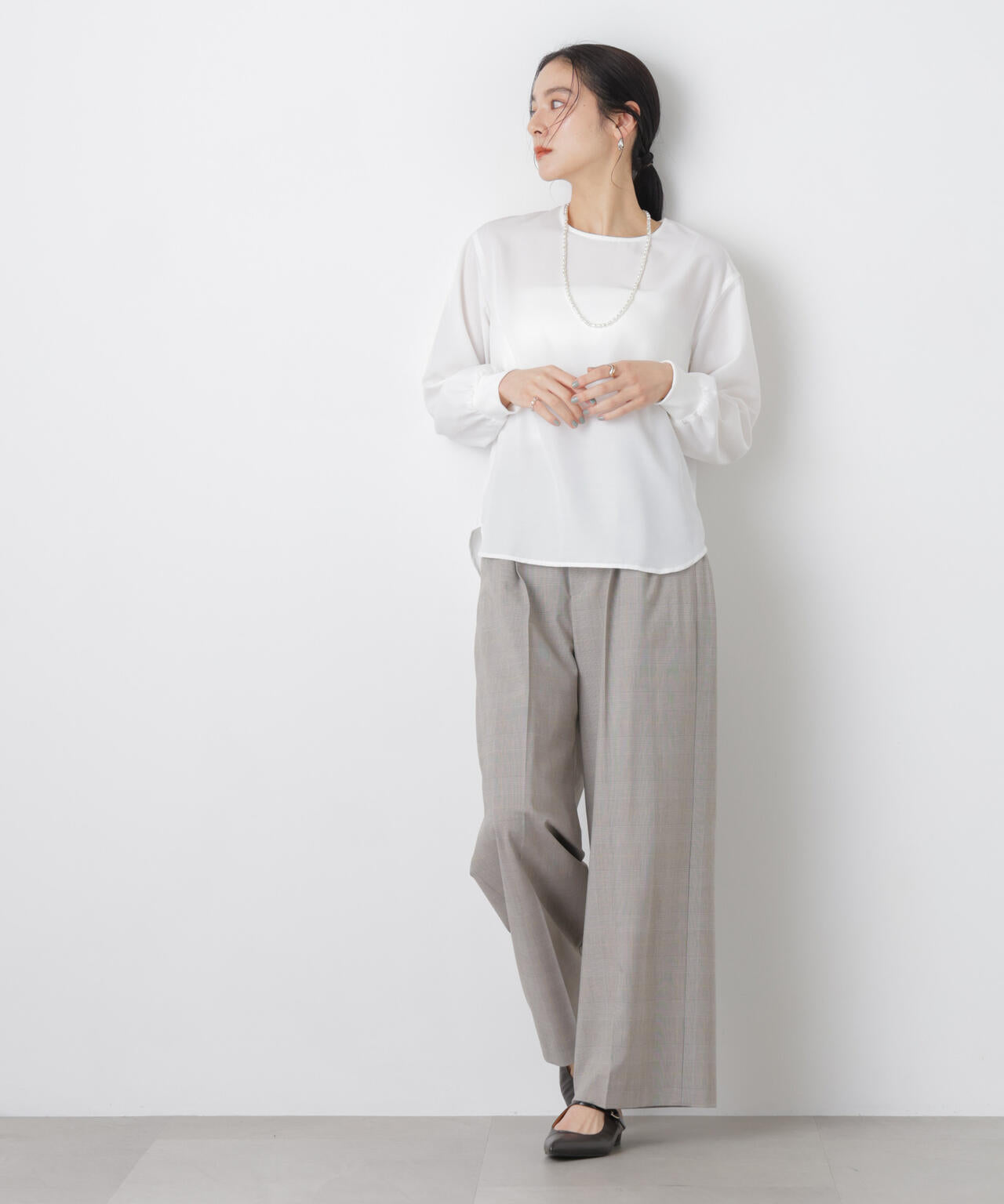 クルーネックイージーブラウス 6696120313