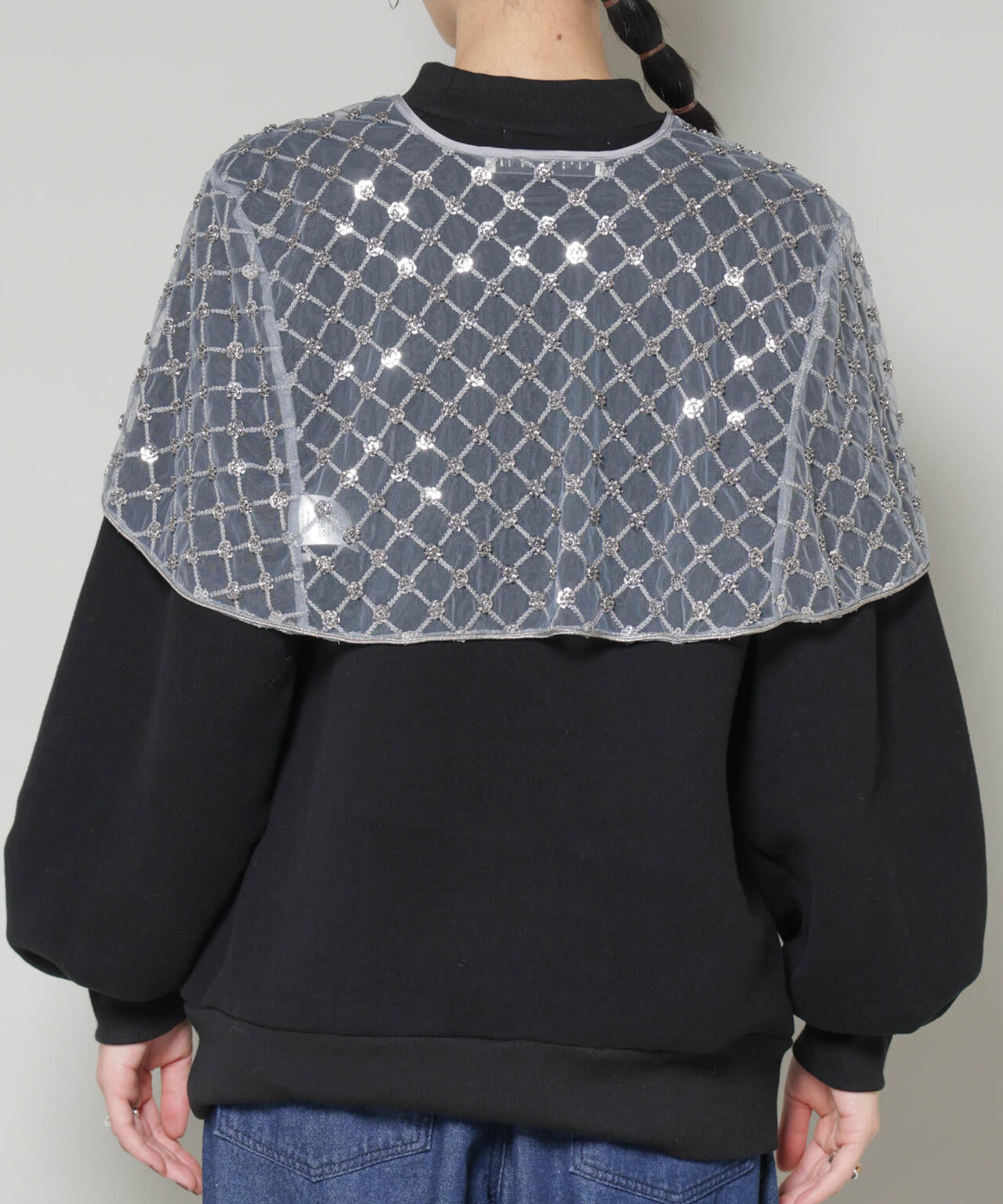 スパンコールビーズ刺繍ボレロストール 6696121300