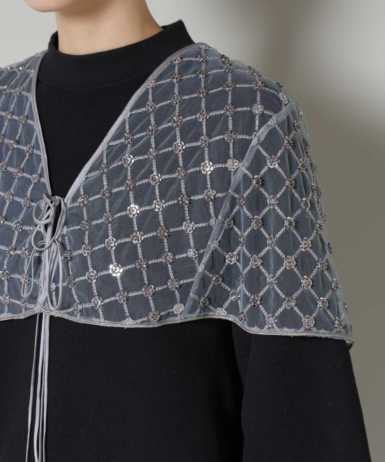 miumiu すずらん　刺繍　黒ボレロ スズラン刺しゅうエプロンブラック【60】 | ほんちゃる。