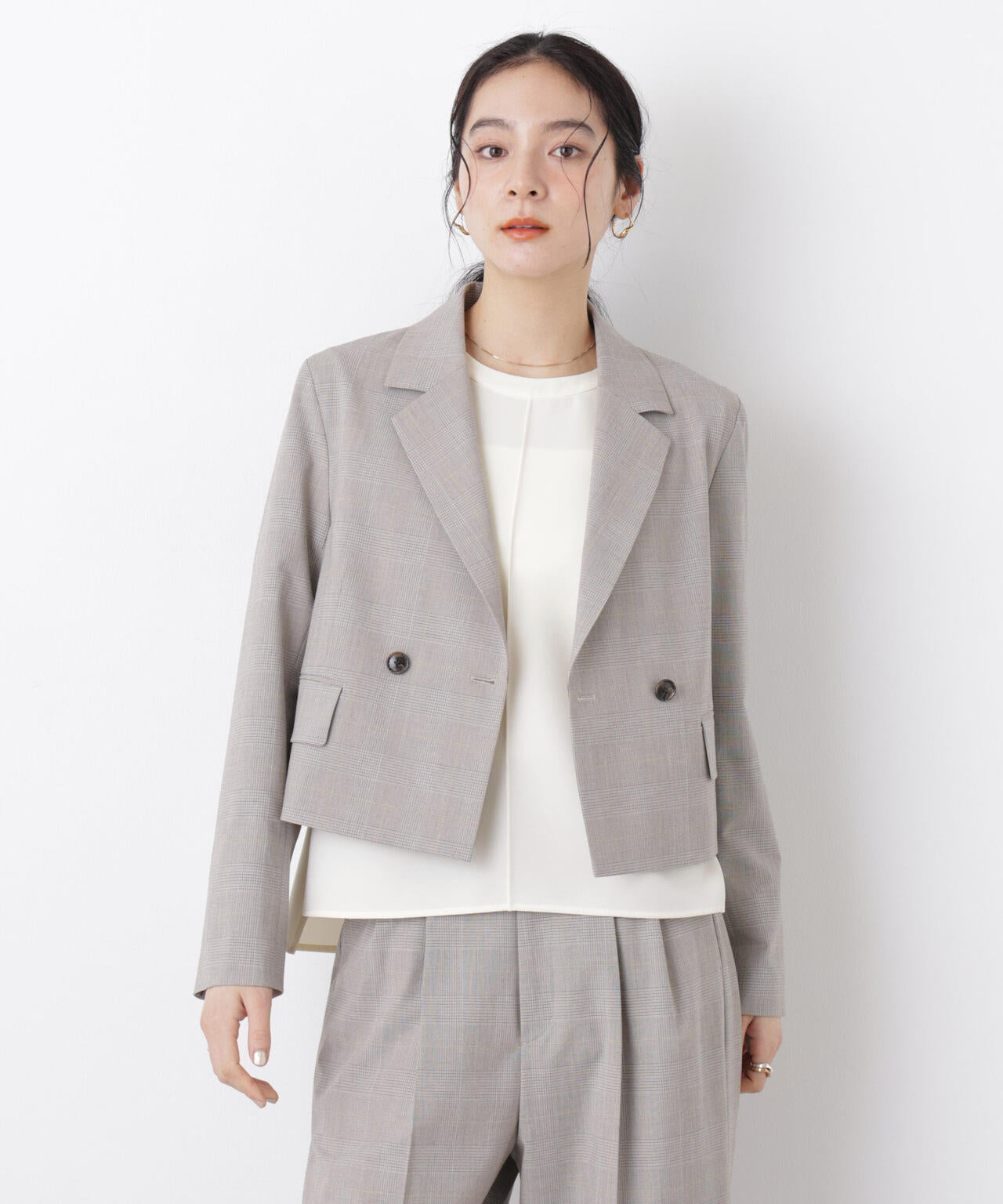 DressT/クルーネックハーフスリーブブラウス 6696121302