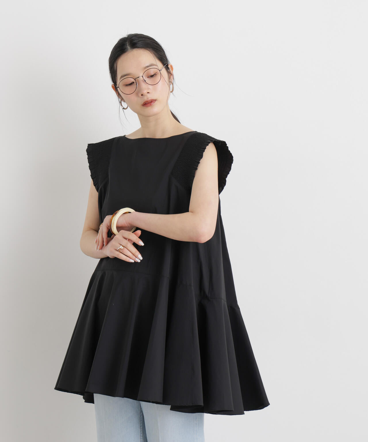 168cm　B:80 W:61 H:88 着用サイズ：F