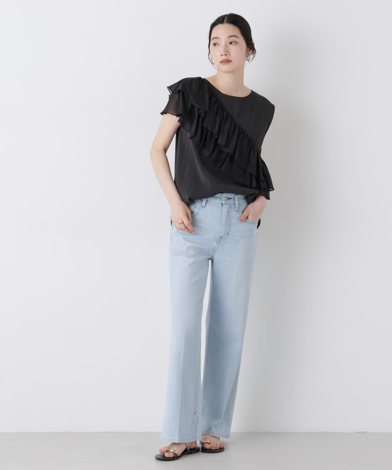 comme des garcons アシンメトリー フリル ブラウス アシンメトリー フリル ブラウス