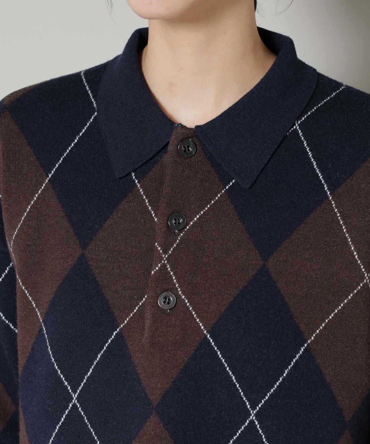 アーガイルワイドポロニット 6696122300