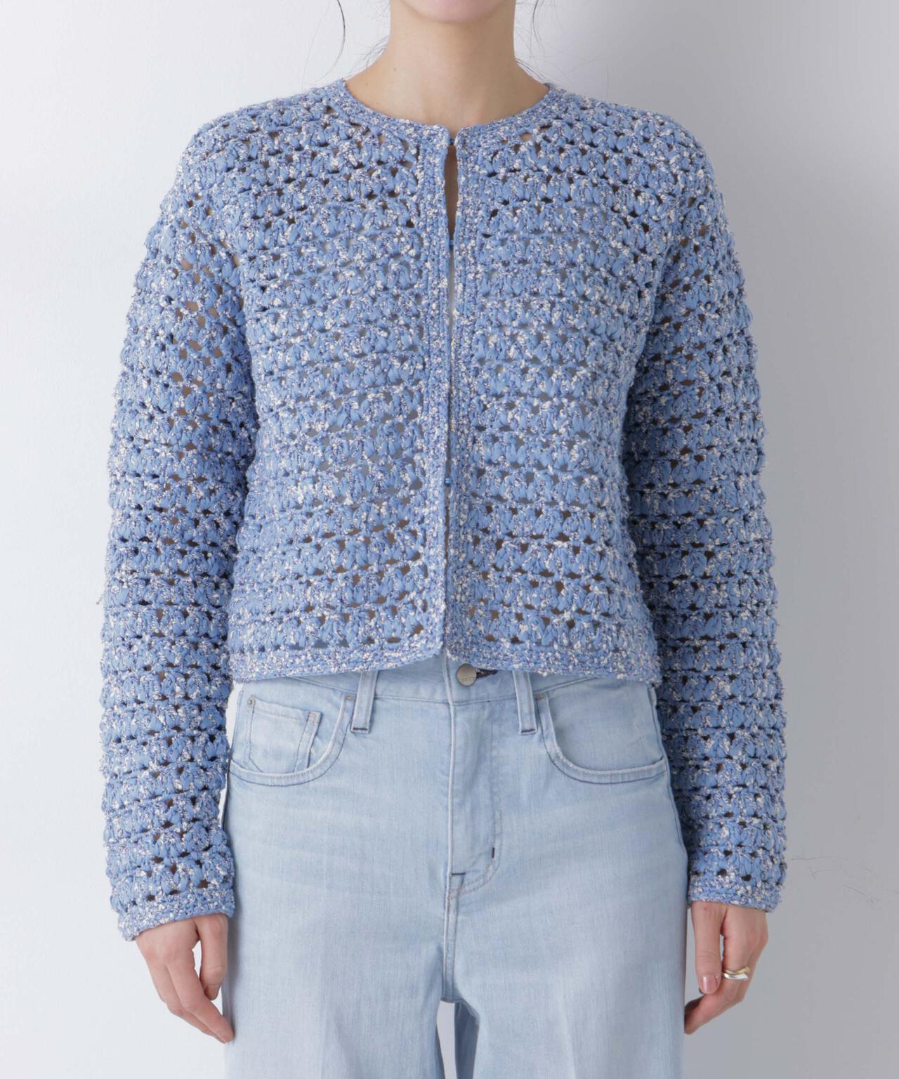 ミックスヤーンクロシェカーディガン 6696122301