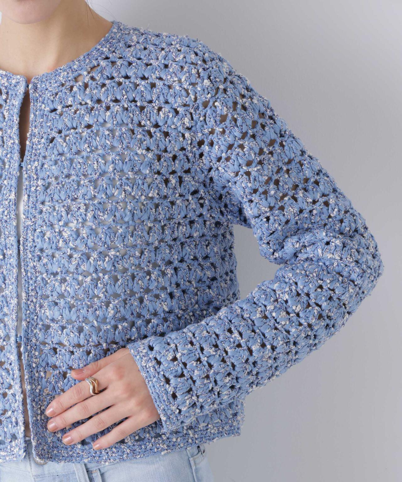 ミックスヤーンクロシェカーディガン 6696122301