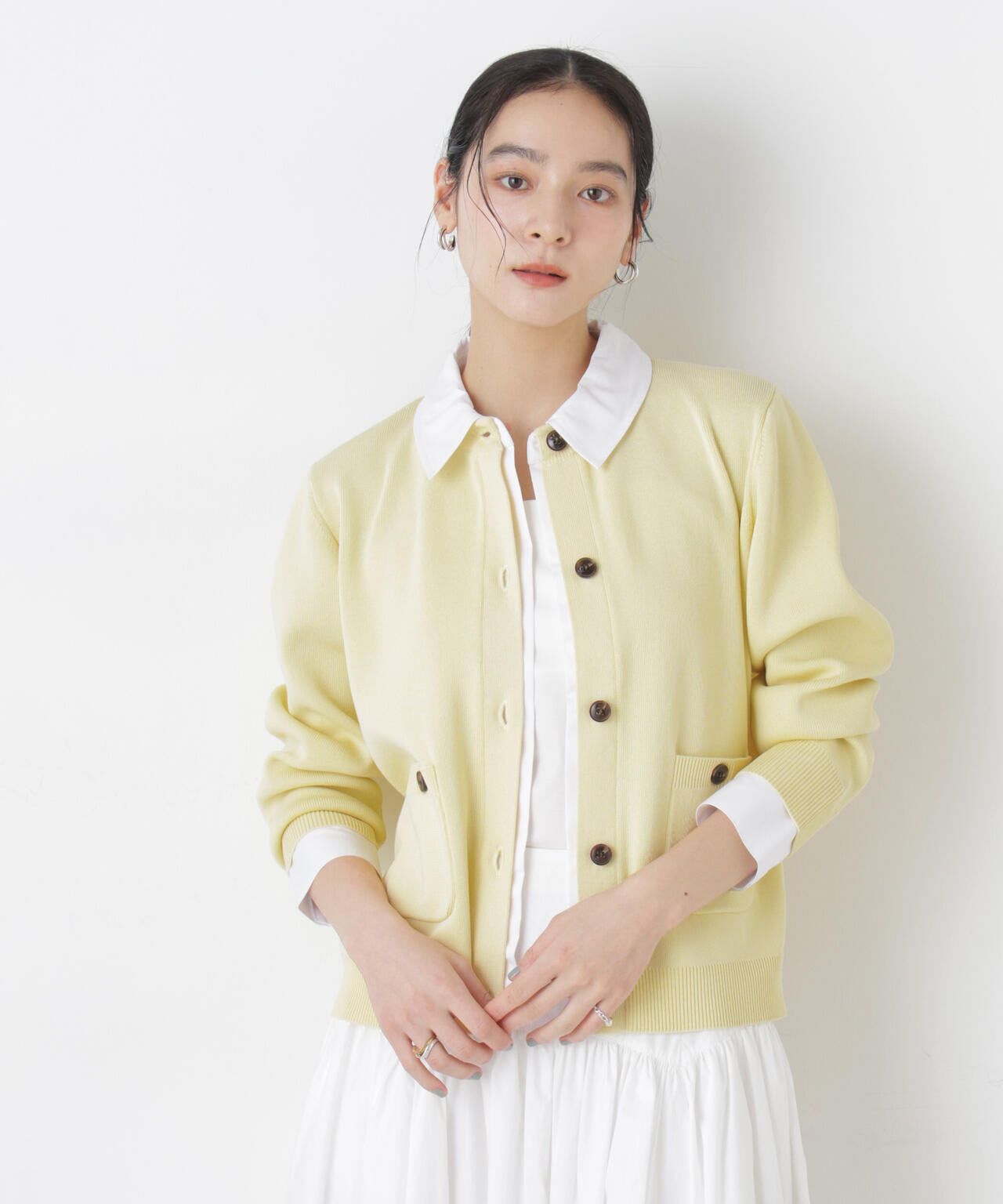 シャツドッキングニットカーディガン 6696122303