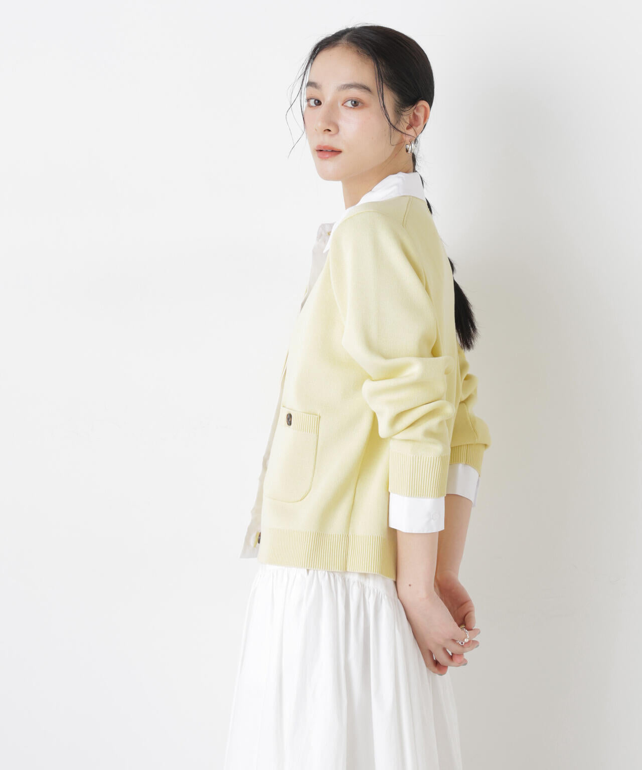 シャツドッキングニットカーディガン 6696122303