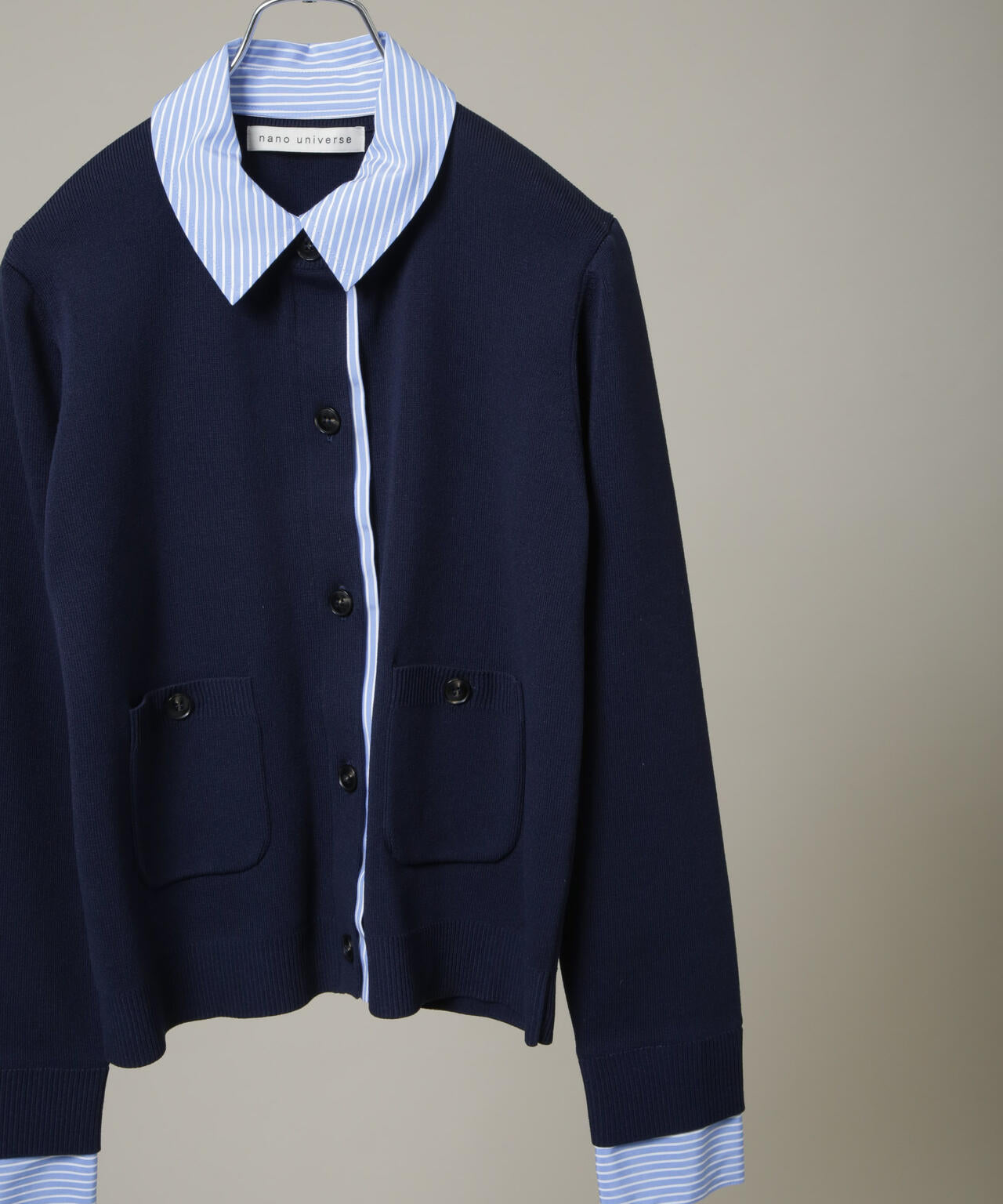 シャツドッキングニットカーディガン 6696122303