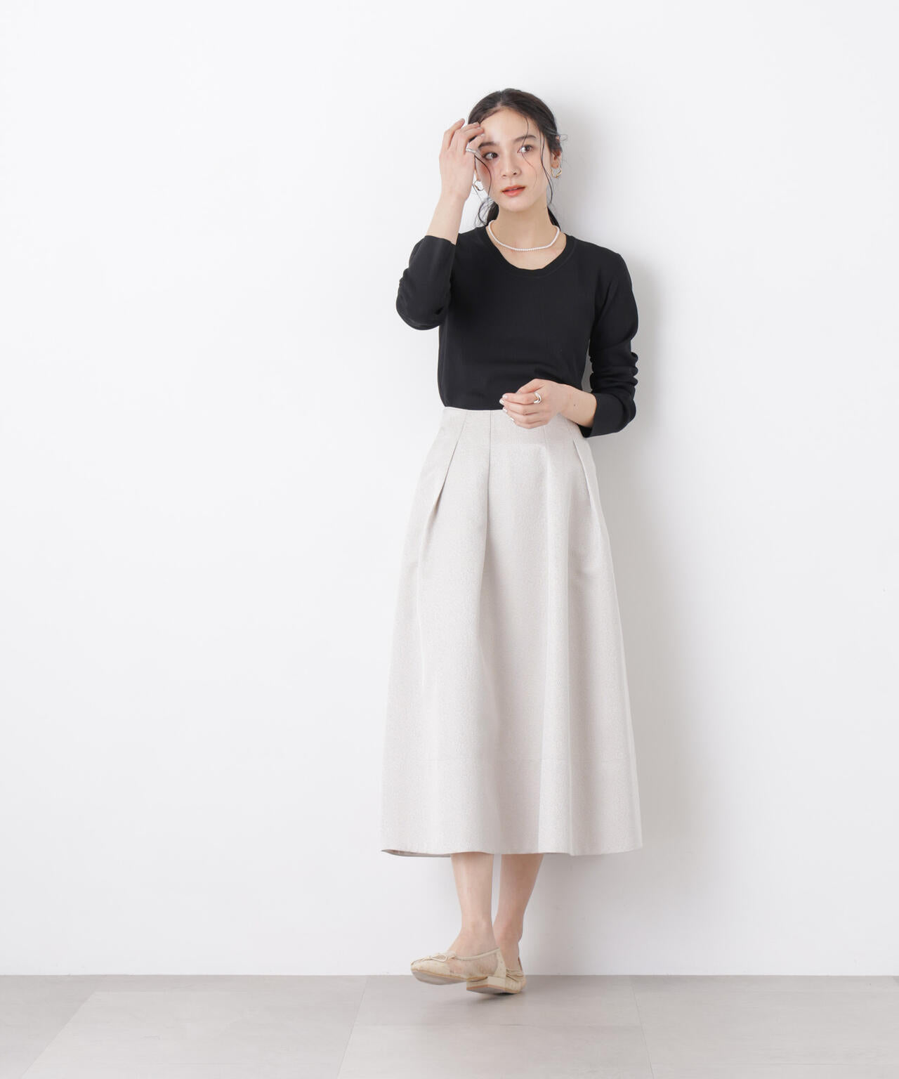 7function Uネック総針ニット 6696122305