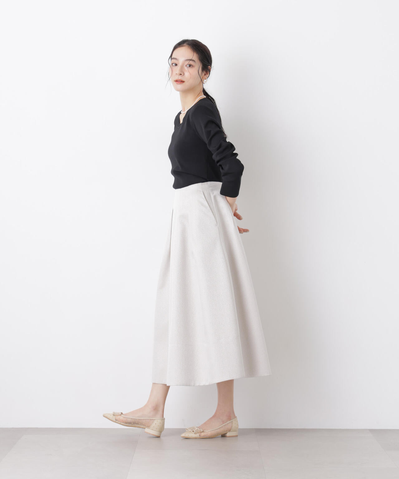 7function Uネック総針ニット 6696122305