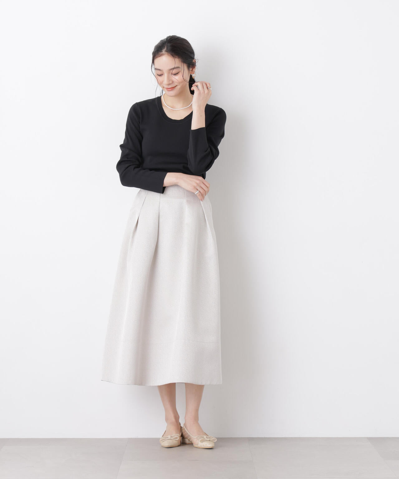 7function Uネック総針ニット 6696122305