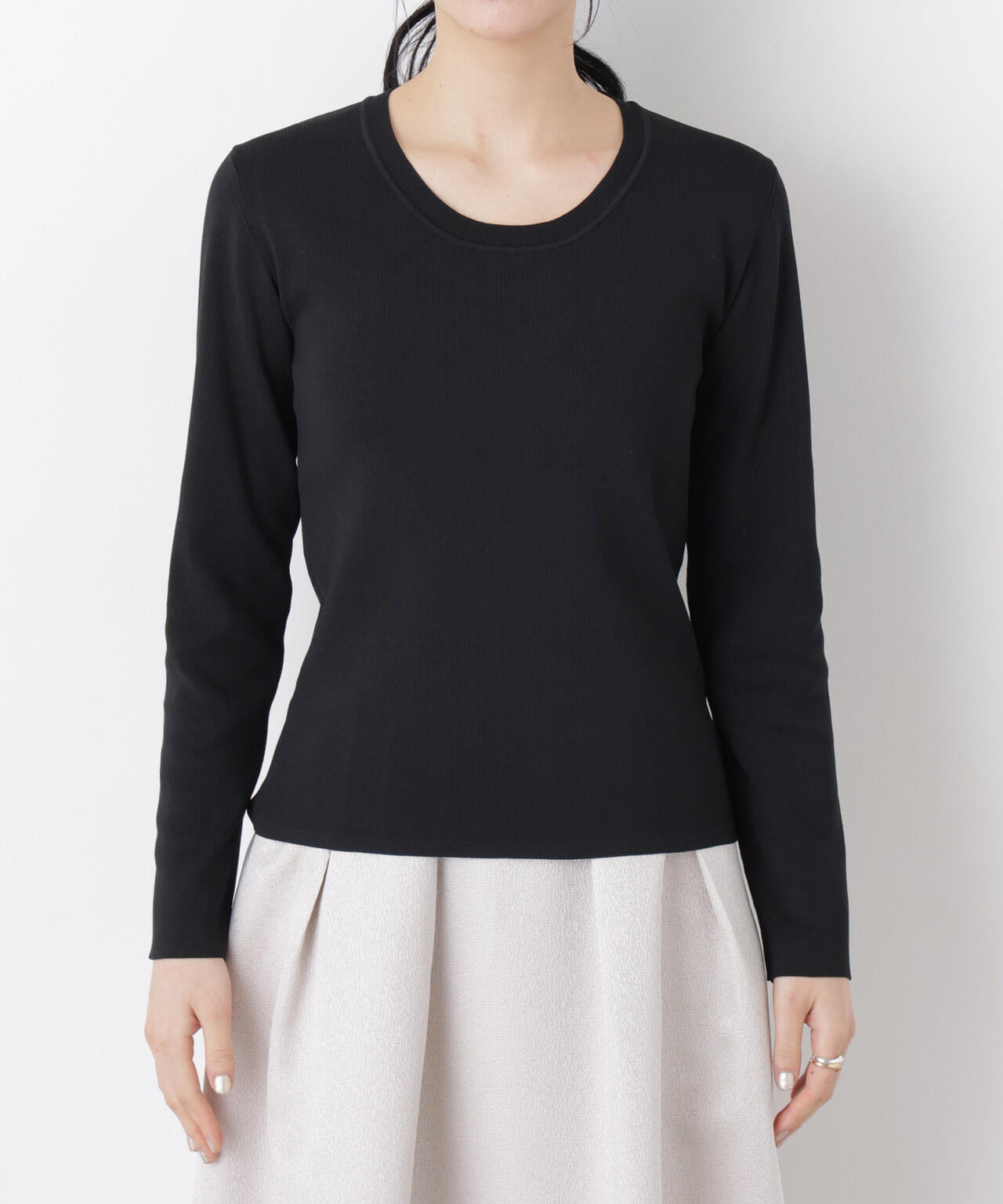 7function Uネック総針ニット 6696122305