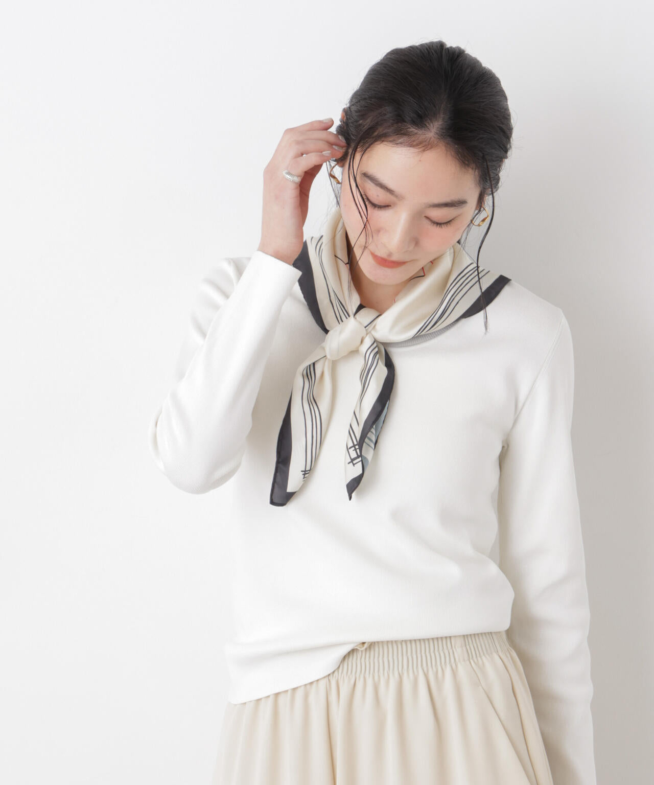 7function Uネック総針ニット 6696122305