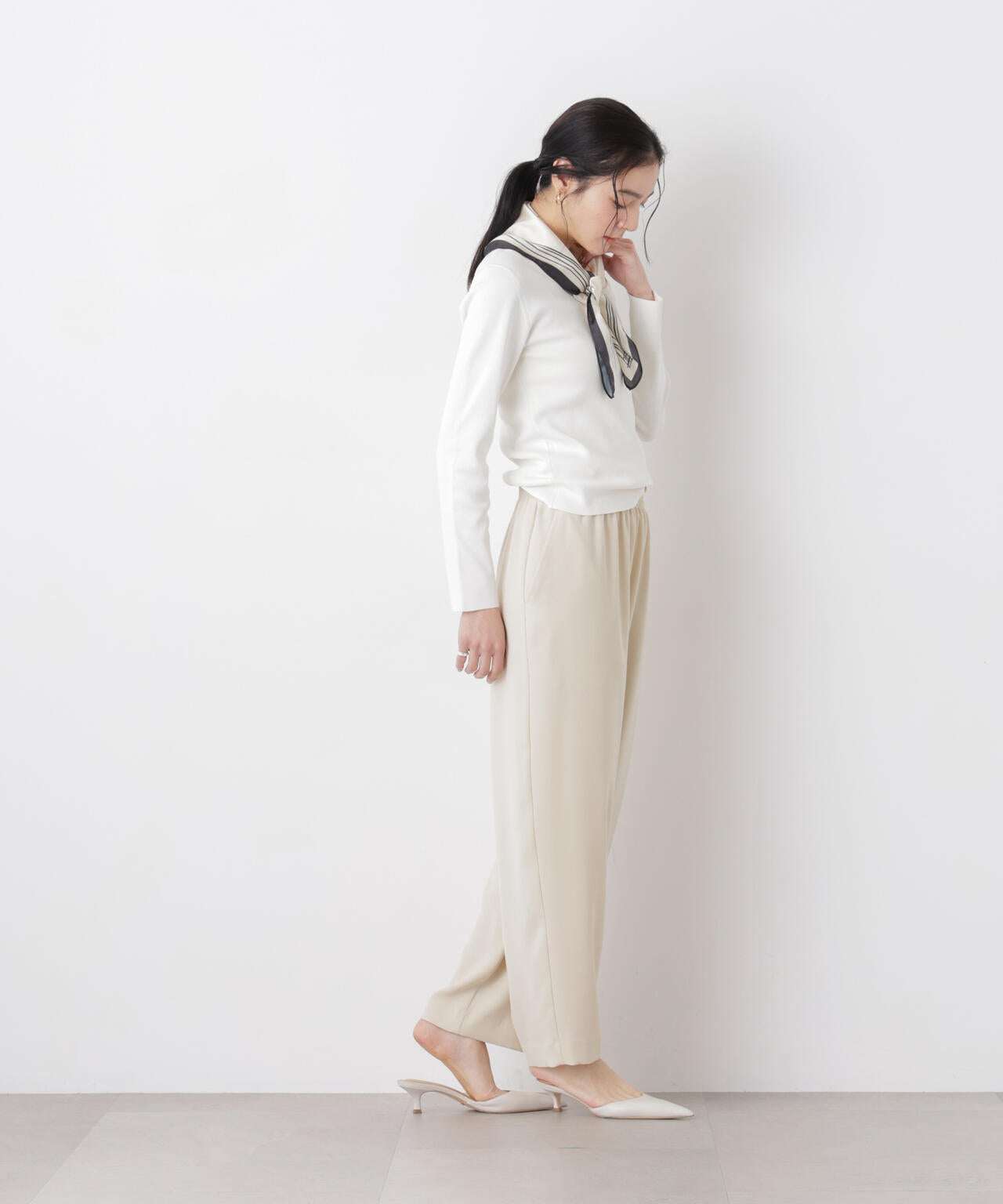 7function Uネック 総針 ニット