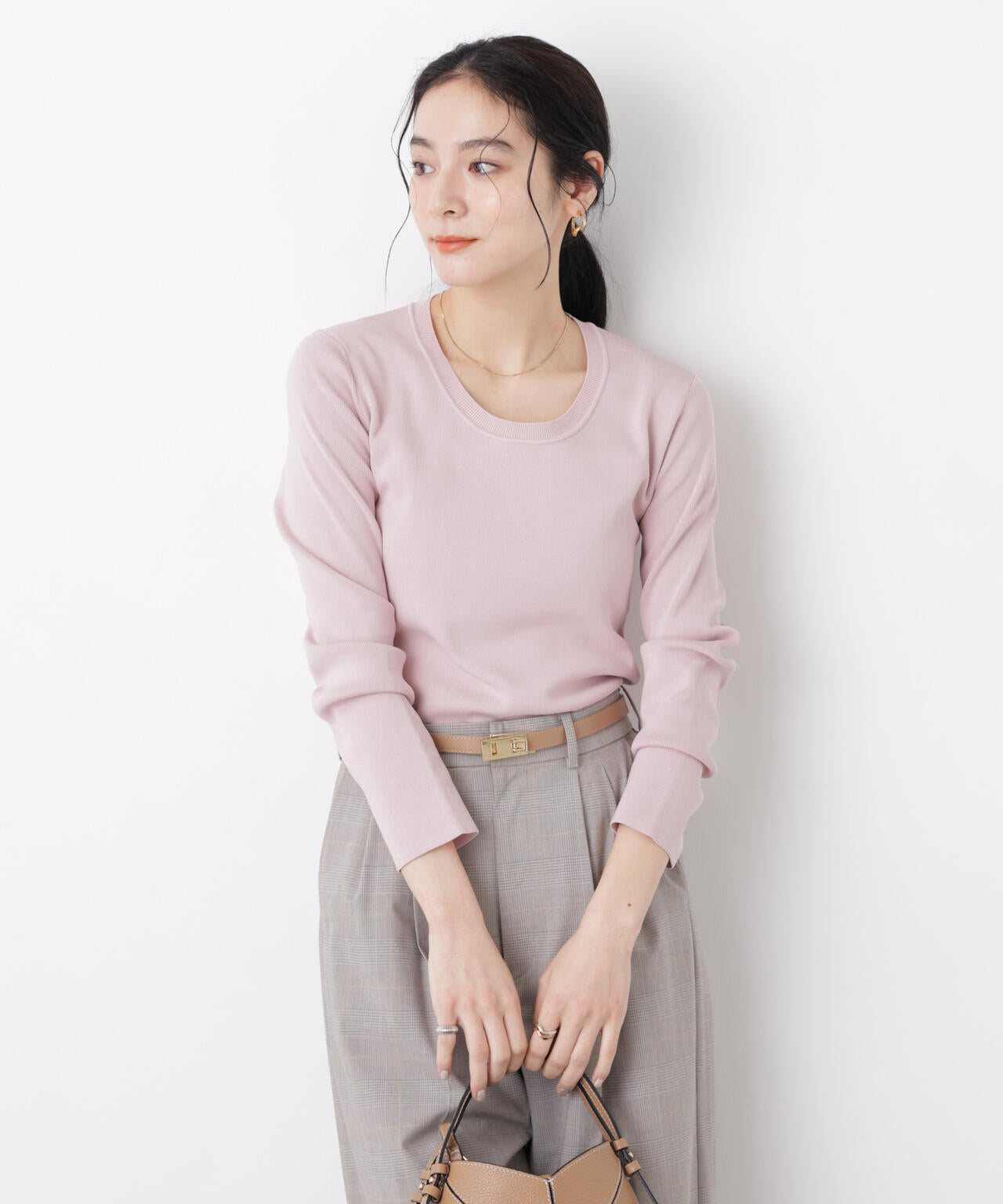 7function Uネック総針ニット 6696122305