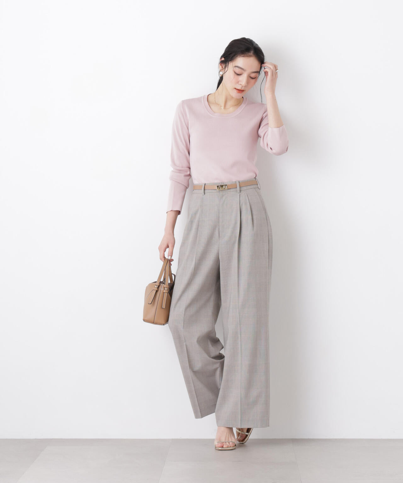 7function Uネック総針ニット 6696122305