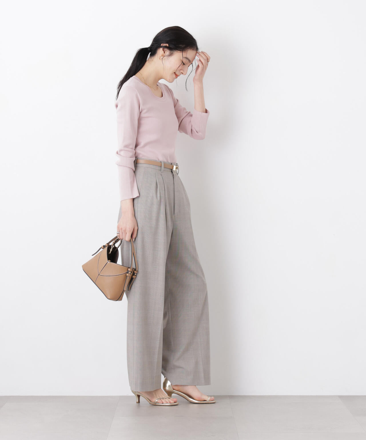 7function Uネック総針ニット 6696122305