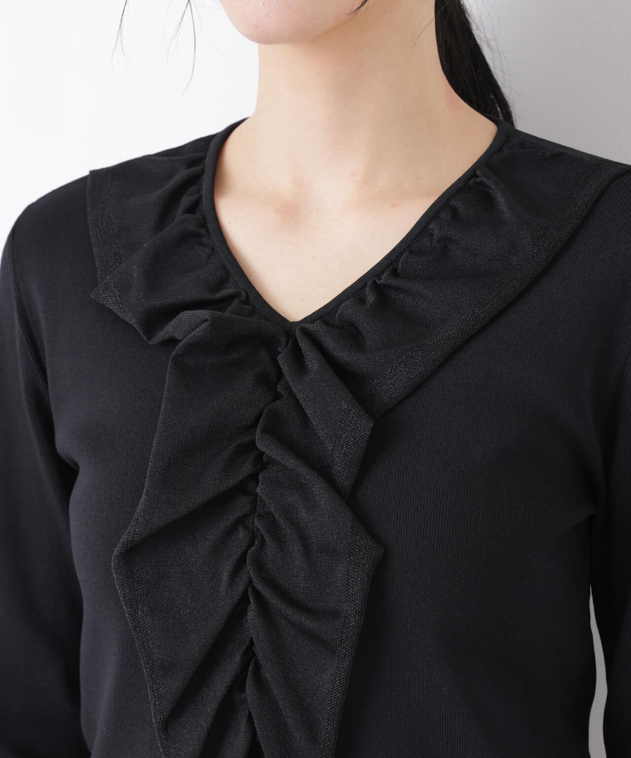 7function フロントフリル総針ニット 6696122306